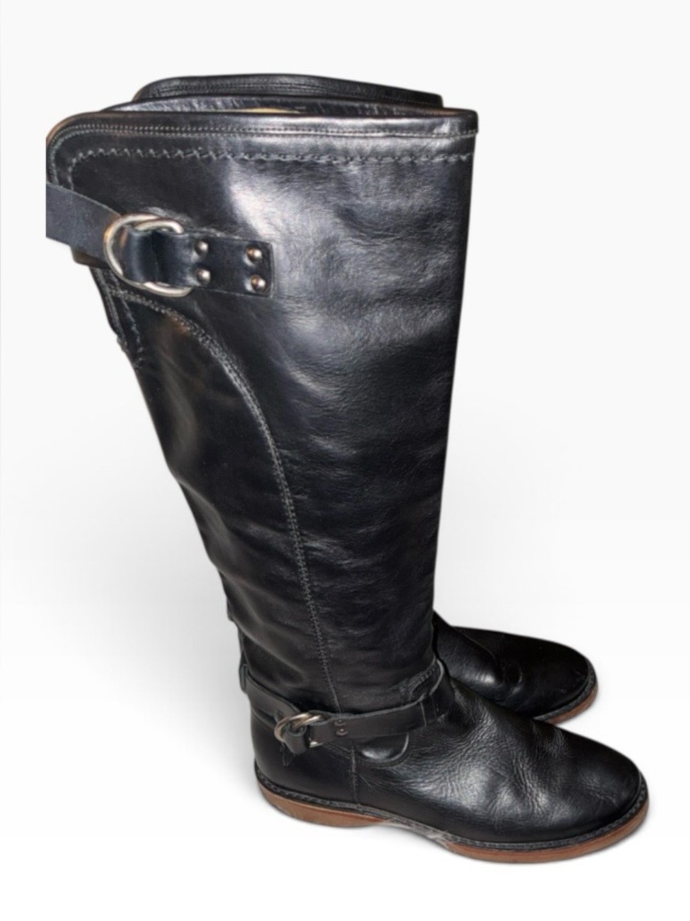 Frye Celia D Leather Boots Sz 6.5 B